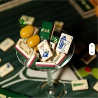 Mahjong American Green New York Empire State Building, style transfrontalier européen et américain, origine Taizhou Jiangsu