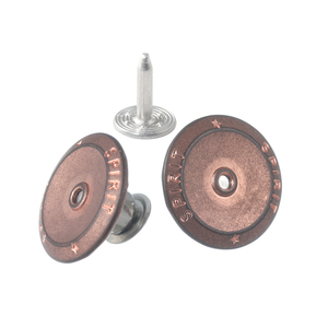 Giảm Giá Mạnh Thiết Kế Logo Rỗng OEM Sáng Tạo Nút Quần Jean Kim Loại Có Đinh Cho Quần Áo Phụ Kiện Quần Jean - Product Image 5