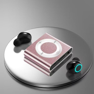 Lecteur MP3 personnalisé en métal pour le sport, avec clip, carte TF, batterie 6H, appareil de musique portable - Product Image 1