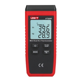 UT320D Series <b>Electronic</b> Mini Contact Type Thermocouple <b>Thermometer</b> Channel K/J Hygrometer Tester - Product Image 1