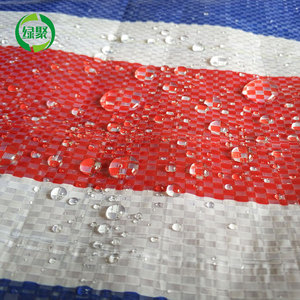 Bâche en PE à rayures bleues, rouges et blanches, imperméable, personnalisée, 80g/m2, Guangzhou LVJU - Product Image 2