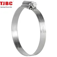 Collier de serrage pour tuyau d'incendie en acier inoxydable 304 galvanisé, soudé par points, en acier au carbone, YS02D, pièces automobiles anglaises