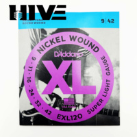 Senar Gitar Listrik HIVE XL Senar Gitar Berlapis Nikel EXL110 EXL115 EXL120 EXL130 Senar Gitar Listrik 6 Senar
