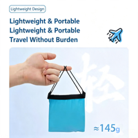 Oreiller de voyage gonflable doux avec poche pour poche de glace, respirant et rafraîchissant, idéal pour le sommeil estival et le camping.