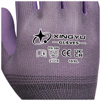 Gants de sécurité automobiles XINGYU en nylon et spandex 13 jauges, enduits de latex gaufré, tactiles, haute dextérité, antidérapants pour l'assemblage