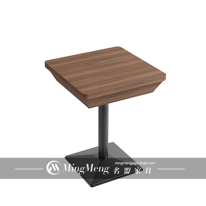 Square table with drawer (iron base)