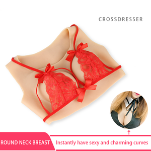 OEM/ODM Baumwolle Silikon Füllung Einteilige Rundhals Weste Stil Silikon Brust becher für Cosplay 6 Farben Brust vergrößerung - Product Image 4