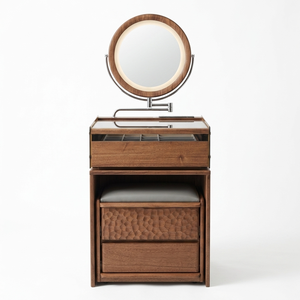 Streamlined Practical Timber <b>Bedside</b> <b>Storage</b> Unit with Drawer for Residential Bedroom Apartment Interior Application - Product Image 1