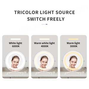 Ventes directes d'usine Vanité de maquillage LED Miroir cosmétique intelligent de bureau à 3 niveaux de luminosité avec lumière - Product Image 2