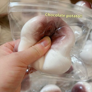 ของเล่นบีบจำลองมันฝรั่ง PVC สร้างสรรค์ เนื้อนุ่ม บีบแล้วคืนรูปช้าๆ ช่วยคลายเครียด บรรเทาความกดดัน ของเล่นนวดมือ ขนมปังพลาสติก ดาฟุ - Product Image 2