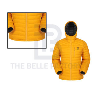 Chaqueta acolchada de manga larga de la mejor calidad de fabricación de fábrica de Pakistán, soporte con cierre de cremallera, nueva llegada, lona, precio bajo para invierno - Product Image 3