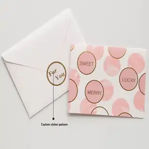 Stehender rosa Kunststoff Grußkarte Verpackung Organisator Blechdose Hof Karten Gruß Grußkarten