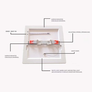 Đa chức năng siêu mỏng tuôn ra gắn bảng điều chỉnh ánh sáng với hồng ngoại cơ thể con người Senor thông minh nhúng PIR cảm biến chuyển động đèn trần - Product Image 5