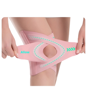 Rodillera Deportiva Delgada y Flexible de Neopreno, Soporte de <span class=keywords><strong>Rodilla</strong></span> Transpirable con Correa Cruzada de Compresión para <span class=keywords><strong>Menisco</strong></span> - Product Image 1