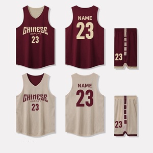 Forfait de basket-ball réversible Pro-Uniformes double face sur mesure avec ajustement par compression et construction résistante à la déchirure - Product Image 2
