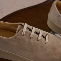 Chaussures Derby en peau de mouton pour hommes, antidérapantes, résistantes à l'usure, solides, respirantes, légères, à lacets, pour la marche quotidienne et les trajets quotidiens
