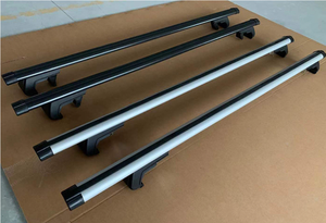 Barra Transversal Universal de Aluminio Plateado y Negro para Techo de SUV, Barra para Rieles Superiores de 1.25m 1.35m - Product Image 6