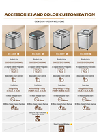 Mesin Pembuat Roti Pita Datar Otomatis Listrik SOHEF dengan Dispenser Ganda Bahan Stainless Steel 700W untuk Penggunaan Rumah Tangga & Komersial