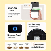 Nouvelle distributeur automatique de nourriture pour animaux de compagnie 4L avec WiFi, contrôle intelligent par application, programmation quantitative et télécommande pour chiens et chats