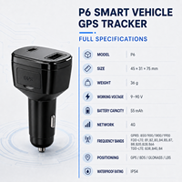 Traceur GPS 4G compact pour voiture, Plug and Play, allume-cigare, localisateur de véhicule, détection intelligente de tension, lecture de trajets
