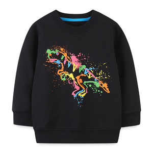 เสื้อฮู้ดคอกลมสำหรับเด็ก,เสื้อแขนยาวแบบสวมหัวสำหรับเด็กผู้ชายและเด็กผู้หญิง - Product Image 4