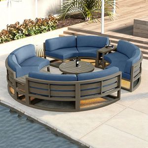 Modern Aluminum Round Shape Garden Set for Villa Apartment and Courtyard Outdoor and Patio Furniture Set - Product Image 5