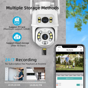 Cámara de Vigilancia Inalámbrica WiFi Iscee-Q25 de 3MP, Cámara IP HD con Vista Previa de Doble Pantalla M370 - Product Image 3