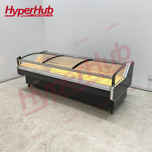 <span class=keywords><strong>Vitrine</strong></span> Réfrigérée Horizontale 300 cm à Couvercle Ouvert <span class=keywords><strong>pour</strong></span> Viande Fraîche, Personnalisable avec Logo et Couleurs, <span class=keywords><strong>pour</strong></span> <span class=keywords><strong>Marché</strong></span> - Product Image 1