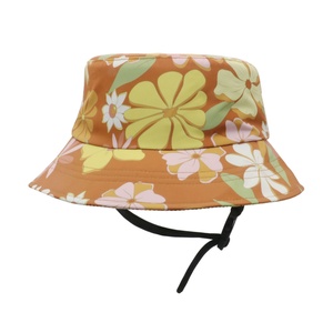 Chapeau Bob Imprimé Floral Personnalisé Imperméable Anti-UV avec Sangle de Sécurité pour le Voyage et la Pêche - Product Image 1