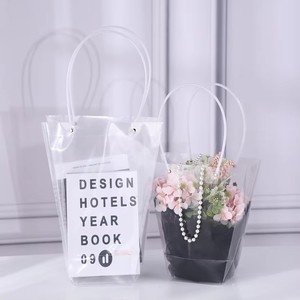 Sac fourre-tout transparent pour emballage de <span class=keywords><strong>fleuriste</strong></span> Sac cadeau transparent pour bouquet de fleurs avec poignée - Product Image 6