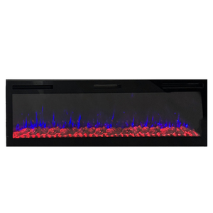 80 trong phòng khách hiện đại thực tế ngọn lửa hiệu ứng bản ghi nhiên liệu giường lửa nơi hẹp bezel treo Lò sưởi điện chèn - Product Image 2