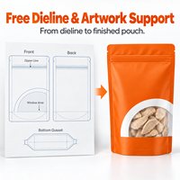 Sachet d'emballage personnalisé pour aliments pour animaux de compagnie, pochette verticale refermable avec fermeture éclair, thermoscellable, Doypack pour friandises pour chats et nourriture pour chiots