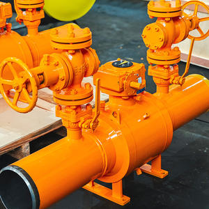 Válvula de Bola Neumática de <span class=keywords><strong>Gas</strong></span> Q361F-16C, Entierro Directo, Doble Difusión, Totalmente Soldada, Manual, para Agua y Aceite, Compatible con OEM, con Brida - Product Image 4