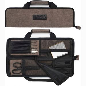 Échantillon gratuit : Sac à couteaux avec 4 emplacements pour couteaux et ustensiles de cuisine, sac à couteaux portable pour chefs, voyages culinaires - Product Image 5