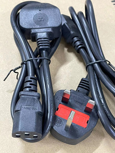 Netzkabel für UK, EU, AU: 1,5m/3m Sicherungs-AC-Computerstecker C14 C13 PC Kupfer 2-polig 3-polig Laptop-Stromkabel - Product Image 6