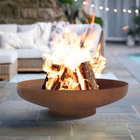 Table de foyer extérieur moderne en acier inoxydable à gaz naturel sans fumée pour barbecue et fêtes