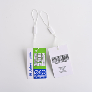 Cao cấp hai lớp ô liu màu xanh lá cây giấy treo tag với lá chắn nhựa quyến rũ thiết kế độc đáo cho hàng may mặc cho gắn thẻ - Product Image 4