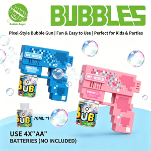 Pistola de Burbujas de Plástico con Diseño de Mi Mundo, Pistola de Burbujas Eléctrica Automática con Solución para Burbujas, Juguete para Niños Unisex - Product Image 2