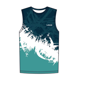 3D Sublimation tank Top Polyester Quick Dry Sport Workout Stringer Bodybuilding Singlet Digital Print <strong>Men</strong> <strong>Beach</strong> <strong>Vest</strong> Tops Custom - Product Image 1
