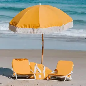 Custom Portable Foldable Aluminum Premium Cushion Outdoor Beach Chairs, Lightweight Padded Backrest Recliner Sun Lounger Seat