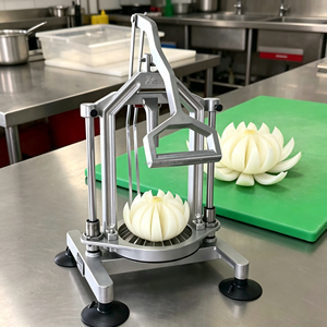 Transformez des oignons ordinaires <span class=keywords><strong>en</strong></span> magnifiques fleurs comestibles pour les apéritifs ou les garnitures. Rapide, sûr et amusant pour les cuisiniers à domicile. - Product Image 2