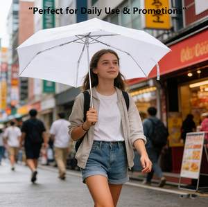 Sombrilla Portátil Compacta Ultraligera de Doble Uso, Protección UV, Parasol para Sol y Lluvia, Fabricada por Now - Product Image 4