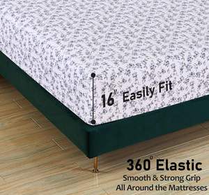 4PCS Twin Full Queen King 100% Polyester Print Bed Sheet Bedding Set - Product Image 3