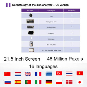Analizzatore Cutaneo Portatile Serie Q2 a Prezzo di Fabbrica, Dispositivo per Analisi della Pelle del Viso per Uso Domestico con Logo Personalizzabile - Product Image 5