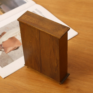 1:12 casa de muñecas DIY modelo de muebles en miniatura con armario europeo Simple de dos puertas accesorios de madera de bolsillo juguete para jugar - Product Image 5