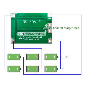 3S 40A PCM บอร์ดป้องกัน 12.6V 18650 แบตเตอรี่ลิเธียมไอออนเครื่องชาร์จสมดุลบอร์ดเพิ่ม - Product Image 5