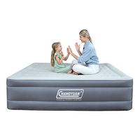 Lit simple surélevé avec matelas à pompe intégré Matelas gonflable automatique Matelas pneumatique