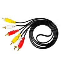 Câble de haute qualité 1,5 m 3 RCA vers 3 RCA, connecteur mâle vers mâle pour la Slovaquie et la Pologne
