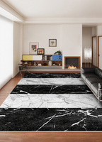 Tapis de salon et tapis de chambre à coucher de haute qualité, luxueux, imprimés en 3D, motif à carreaux vintage, lavables