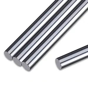 China High Accuracy 45# Steel Hard Chrome Plated Hydraulic Cylinder Piston Rod Linear Motion Bearing Bar Rods Optical Axis
